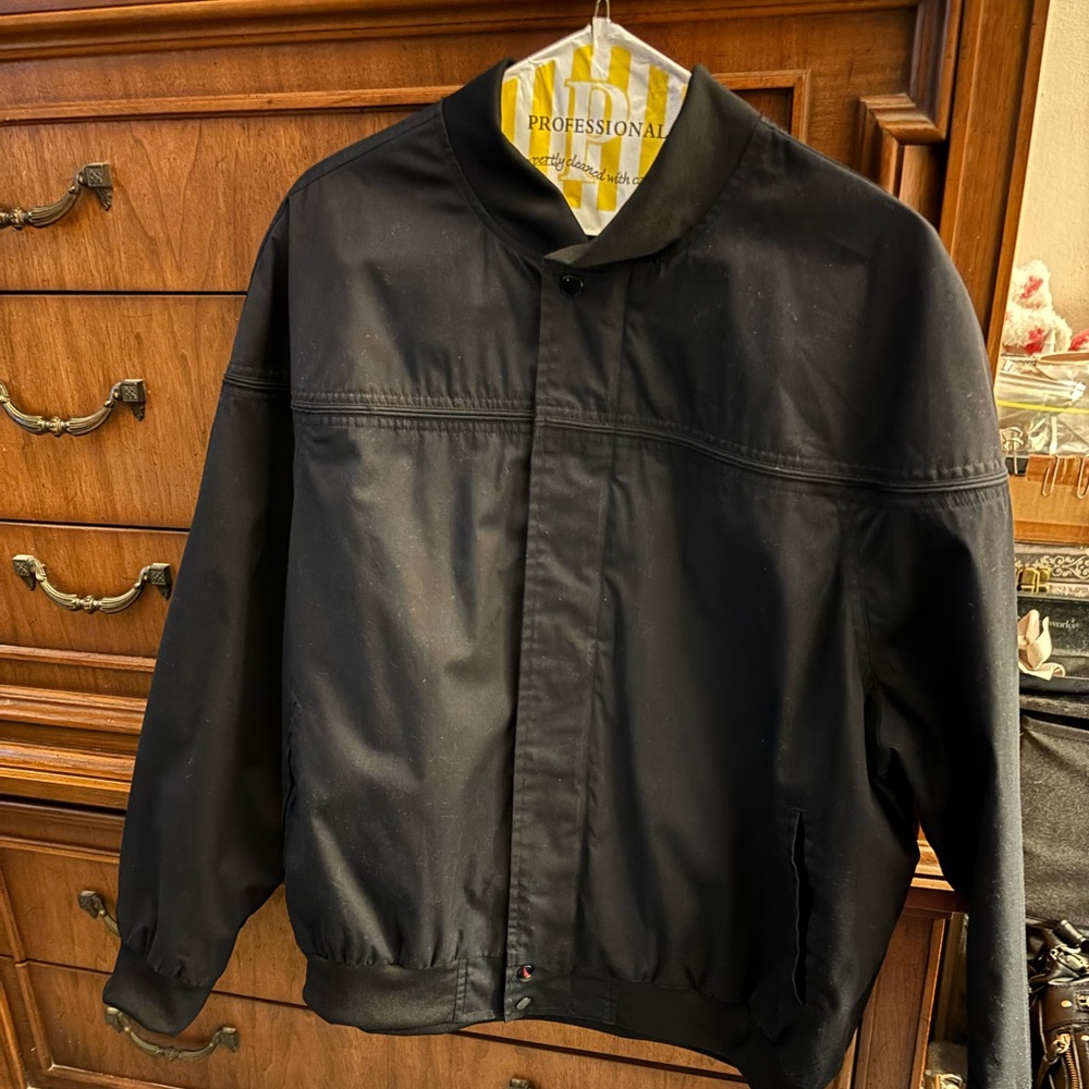 Men’s black jacket, John Blair.    Size xl